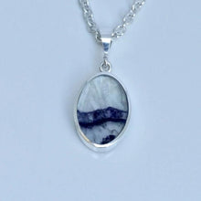 Load image into Gallery viewer, Blue John Double Sided Pendant Oval Design