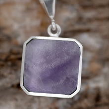 Load image into Gallery viewer, Amethyst &amp; Turquoise Double Sided Pendant