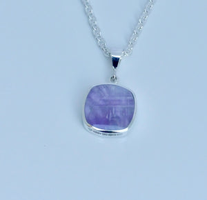 Amethyst & Mother of Pearl Silver Pendant