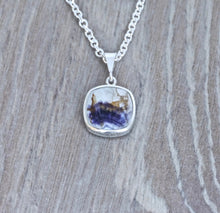 Load image into Gallery viewer, Blue John &amp; Fluorite Silver Pendant