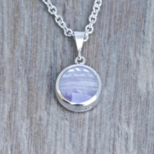 Load image into Gallery viewer, amethyst pendant in sterling silver handmade in the UK