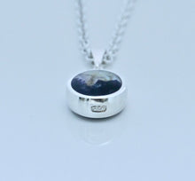 Load image into Gallery viewer, Blue John &amp; Jet Double Sided Round Pendant