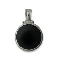 Load image into Gallery viewer, jet reversible pendant with verdite
