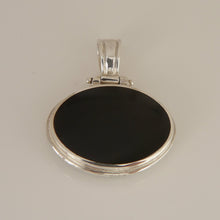 Load image into Gallery viewer, Jet &amp; Verdite Double Sided Pendant