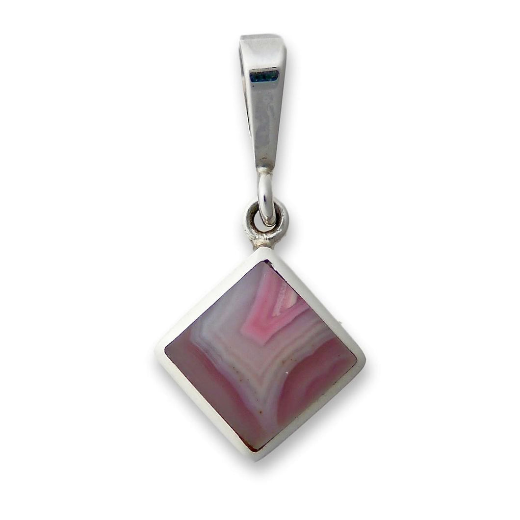 Agate sterling silver pendant