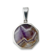 Load image into Gallery viewer, Amethyst Lace Pendant with Whitby Jet