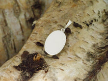 Load image into Gallery viewer, Back of oval pendant