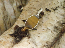 Load image into Gallery viewer, tigers eye sterling silver pendant