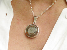 Load image into Gallery viewer, ammonite and tigers eye pendant double sided