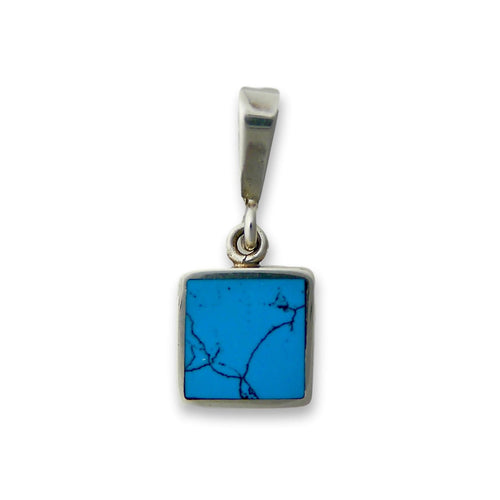 turquoise sterling silver pendant by My Handmade Jewellery