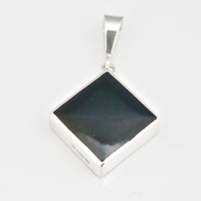 Load image into Gallery viewer, whitby jet silver pendant handmade in the UK