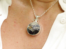 Load image into Gallery viewer, Labradorite &amp; Blue John Double-Sided Silver Pendant
