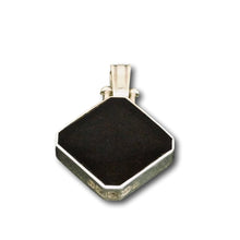 Load image into Gallery viewer, whitby jet pendant in hallmarked sterling silver