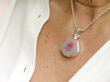 Load image into Gallery viewer, Handmade Agate Pendant in Sterling Silver by My Handmade Jewellery