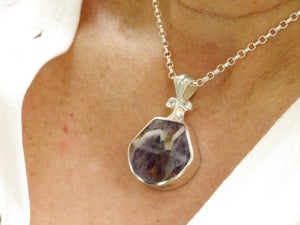 Amethyst Lace Pendant in Sterling Silver by My Handmade Jewellery
