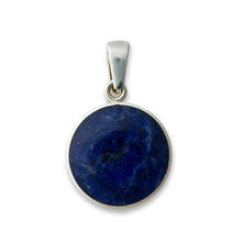 Load image into Gallery viewer, sodalite pendant in hallmarked sterling silver by my handmade jewellery