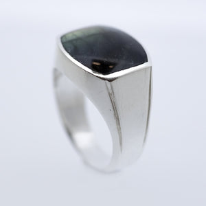 Labradorite Silver Gents Ring