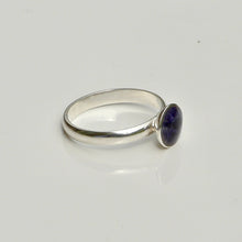 Load image into Gallery viewer, Blue John Silver Ring Round Design