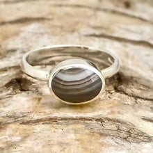 Load image into Gallery viewer, handmade agate sterling silver ring