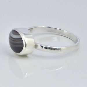 agate silver ring