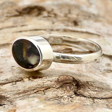 Load image into Gallery viewer, handmade blue john silver ring