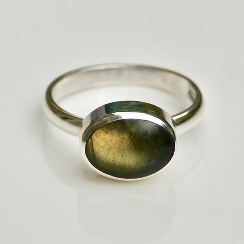 labradorite ring in sterling silver by my handmade jewellery