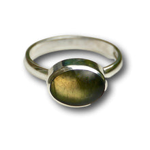 Load image into Gallery viewer, handmade labradorite silver ring