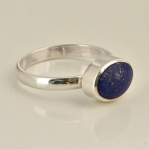 lapis lazuli oval ring by my handmade jewellery