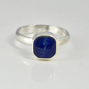 lapis lazuli sterling silver ring