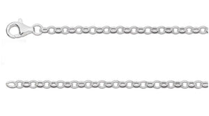 Sterling Silver Belcher Chain 18 inch