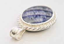Load image into Gallery viewer, Blue John &amp; Lapis Lazuli Double Sided Pendant