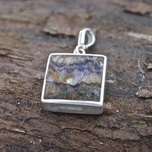 Load image into Gallery viewer, Blue John Pendant Square Design