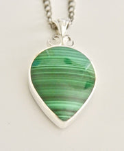 Load image into Gallery viewer, Blue John &amp; Malachite Double Sided Pendant