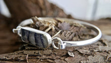 Load image into Gallery viewer, Blue John Silver Bangle