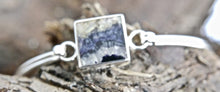 Load image into Gallery viewer, Blue John Bangle Square Stone 10mm