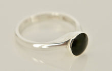 Load image into Gallery viewer, Whitby Jet Silver Ring