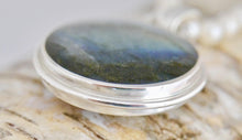 Load image into Gallery viewer, Labradorite &amp; Fluorite Double Sided Pendant