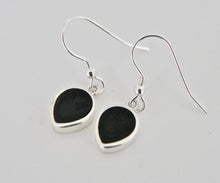 Load image into Gallery viewer, Whitby Jet Drop Earrings