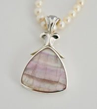 Load image into Gallery viewer, Rainbow Fluorite Triangle Pendant