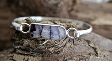 Load image into Gallery viewer, Blue John Silver Bangle