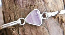Load image into Gallery viewer, Fluorite Tension Bangle Triangle Design