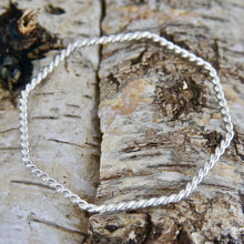 Load image into Gallery viewer, Twisted Wire Silver Bangle