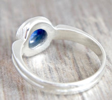 Load image into Gallery viewer, Lapis Lazuli Silver Ring 8mm Stone