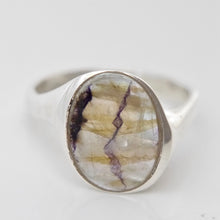 Load image into Gallery viewer, Oval Blue John Ring