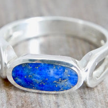 Load image into Gallery viewer, Lapis Lazuli Silver Ring