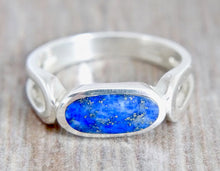 Load image into Gallery viewer, Lapis Lazuli Oval Silver Ring