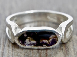 Blue John & Silver Ring