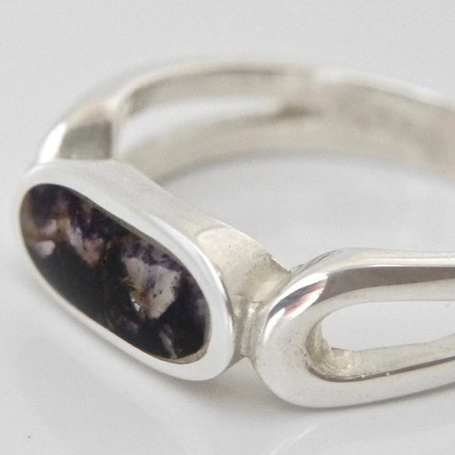 Blue John Silver Ring