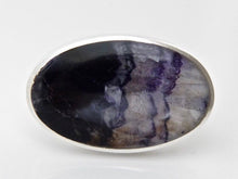 Load image into Gallery viewer, Blue John Silver Ring Oval Design