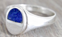 Load image into Gallery viewer, Lapis Lazuli Silver Ring with Lapis Lazuli